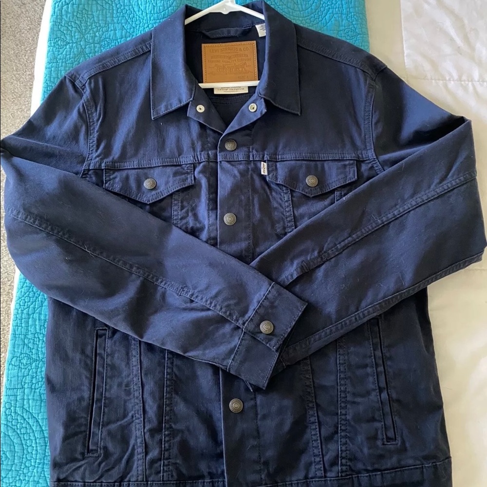 Mens premium LEVI’S trucker denim jacket sz L